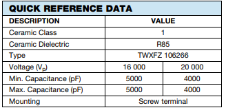 Vishay TWXFZ106266电容电压器2000V以上参数数据图