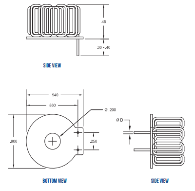 Vanguard Electronics HCL1系列大电流功率电感器