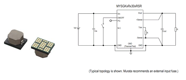 Murata村田MYSGK1R830FRSR非隔离降压DC-DC转换器 