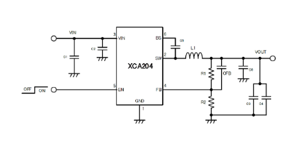 XCA204A0K1MR降压DC-DC电源模块TOREX