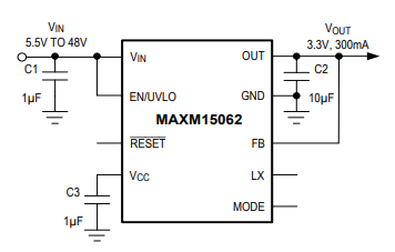 MAXM15062降压型DC-DC电源模块