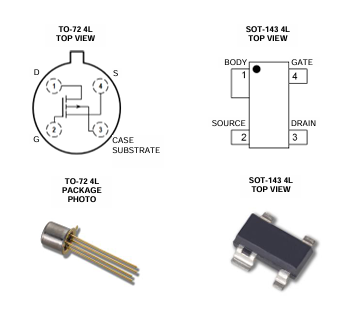 Linear Systems 3N163/3N164 P沟道MOSFET