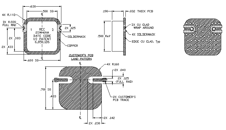 2SMH6NA高功率隔离器4.29-6.02GHz