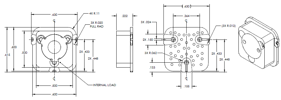 2SMH8NC表面贴装大功率隔离器9.19-10.01GHz