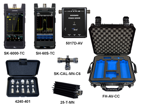 Bird微波频谱和电缆和天线分析仪套件