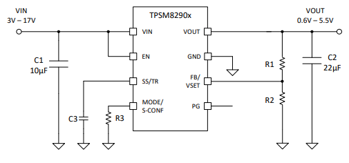 TPSM82901降压模块（集成电感器）TI 德州仪器