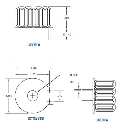 HCL2系列大电流功率电感器Vanguard Electronics