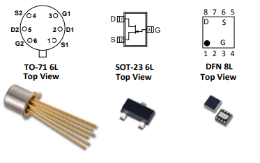 VCR11N单片双N沟道JFET压控电阻器Linear Systems