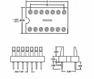 ANDON H15-314-A77-G10高温200°C适配器插座